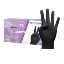 CAJA 100 GUANTES NITRILO NEGRO T-L
