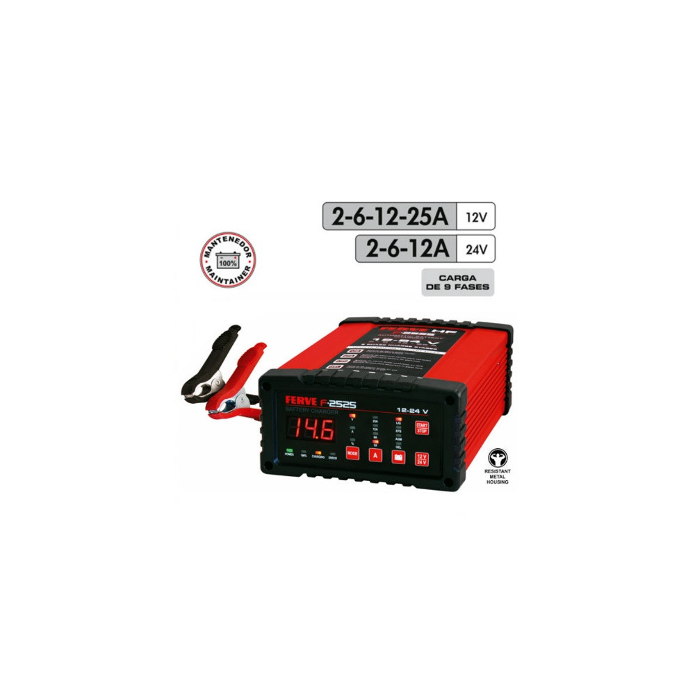 FERVE CARGADOR MANTENEDOR BATERIA 25A