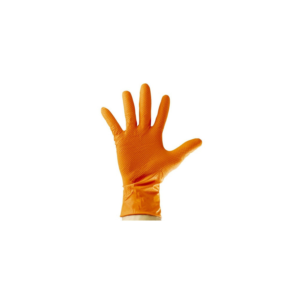 GUANTES NITRILO DIAMANTADO T.L CAJA 100