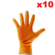 GUANTES NITRILO DIAMANTADO T.XLCAJA X10