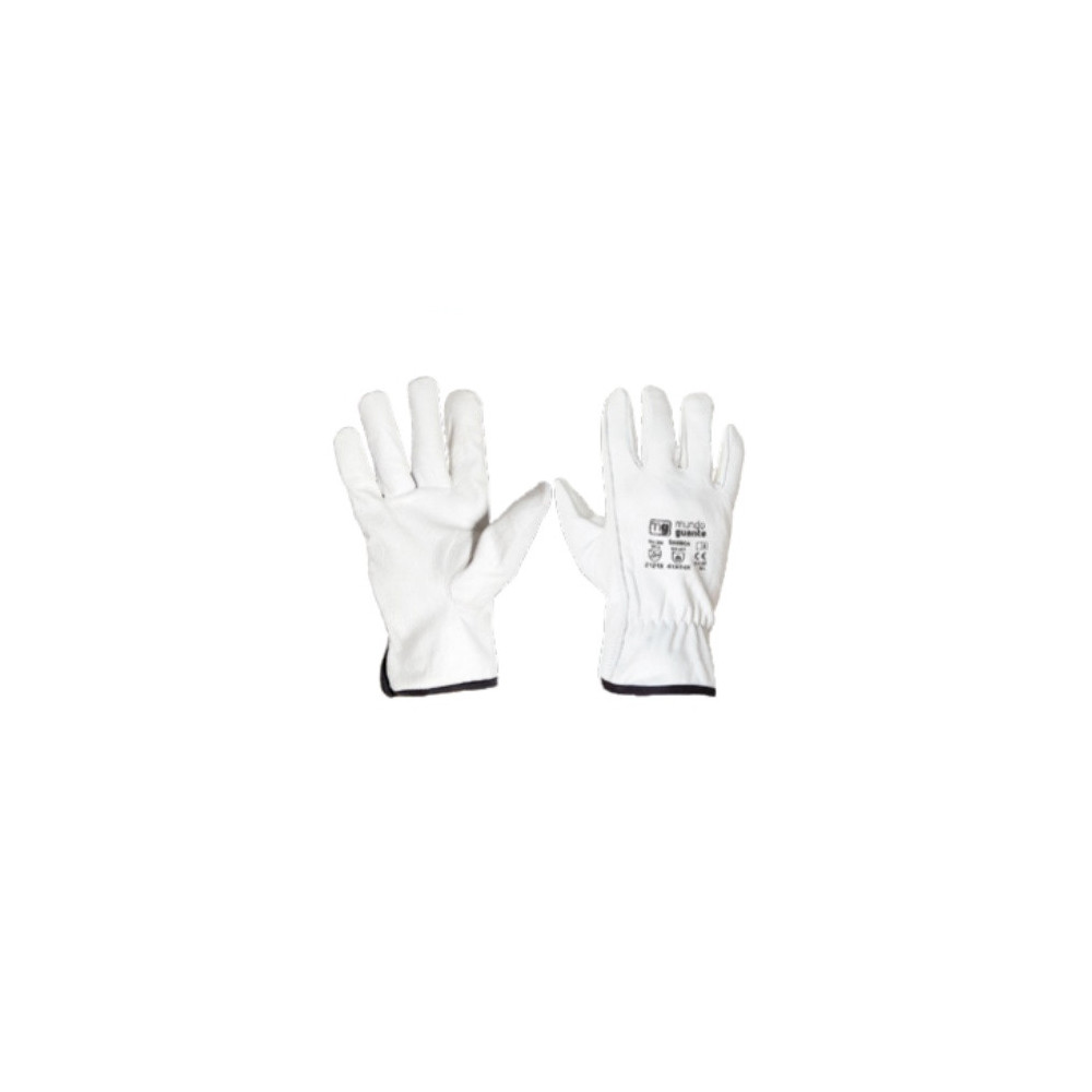 GUANTES PIEL VACUNO BLANCO BABIECA L