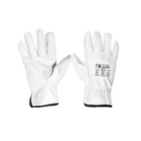 GUANTES PIEL VACUNO BLANCO BABIECA XL