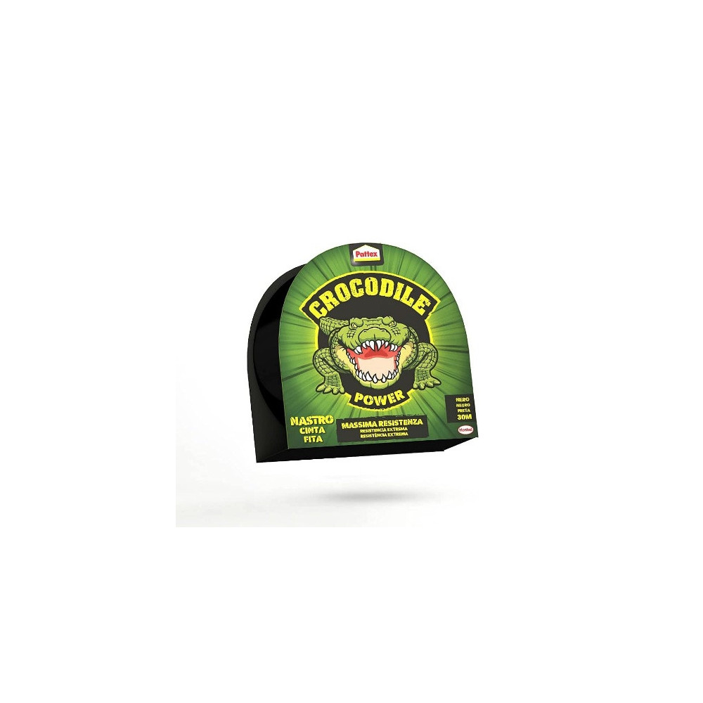 CINTA AMERICANA CROCODILE NEGRA 8X20M