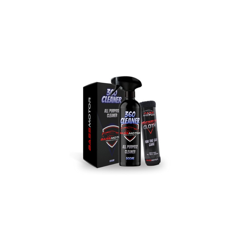 BASSMOTOR KIT 360 CLEANER 500ML+BAYETA