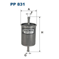 Filtro combustible FILTRON PP831