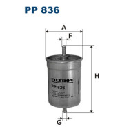 Filtro combustible FILTRON PP836